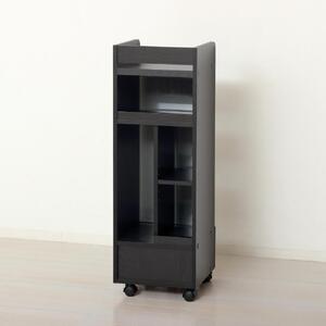 ゲーム機ラック キャスター付き ブラック AKU104476302