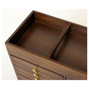 持ち手付 すっ桐ボックス ブラウン 約幅30.5×奥行18×高さ28.5cm AKU1044771