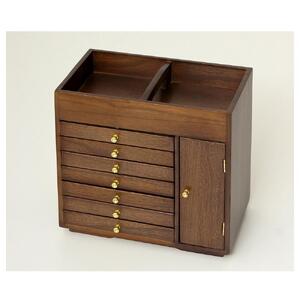 持ち手付 すっ桐ボックス ブラウン 約幅30.5×奥行18×高さ28.5cm AKU1044771