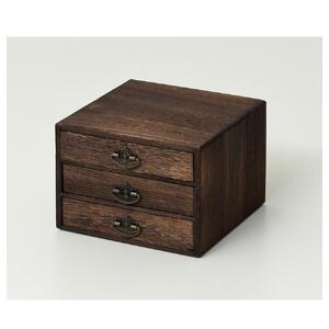 焼桐 小引出し3段 約幅23.5×奥行23×高さ17cm AKU1044772