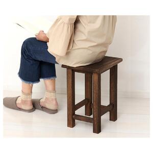 焼桐 角スツール 約幅30×奥行26×高さ40cm AKU1044773