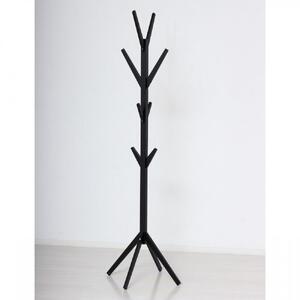 Bamboo ポールハンガー ブラック 約幅38.5×奥行37.5×高さ168cm AKU104476402