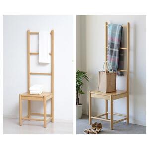 Bamboo ラダーチェア ナチュラル 約幅38×奥行35.5×高さ128.5(SH42)cm AKU1044769