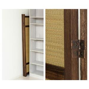 焼桐スクリーン3連 約W40×D2×H152.5cm（1枚）/ 約W40×D6.2×H152.5cm（収納時） AKU1044770