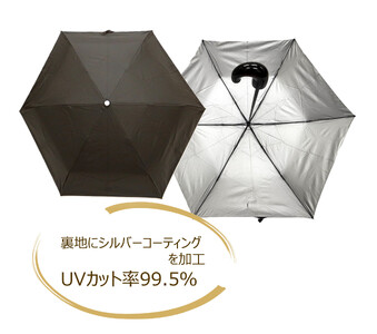 ［ふるさと納税］anon 日傘 曙塗り 黒シルバーコーティング加工 紀州漆器アンブレラ 晴雨兼用傘 UVカット 折りたたみ傘 男女兼用デザイン