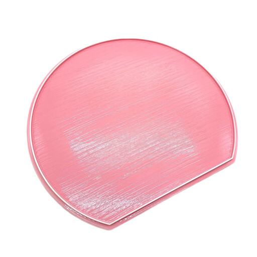 紀州漆器 半月盆 お盆 パステルカラー 約36cm ピンク