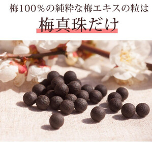 梅100%の粒 梅真珠 元気ノ国 155粒×3袋