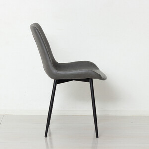 モデルノ ダイニングチェア2脚組 スタイリッシュ 異素材 グレー おしゃれ AKU1045055