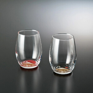 みよし漆器本舗 紀州塗り ぬりもん de Verre ダルマグラス 蒔絵 富士山 ペアセット 200ml