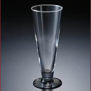 みよし漆器本舗 紀州塗り ぬりもん de Verre ピルスナーグラス 銀 蒔絵 ボタニカル 285ml