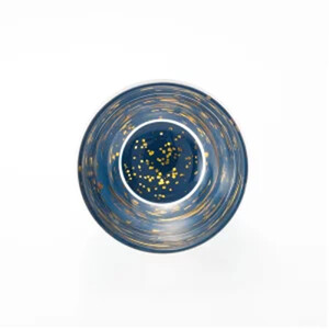 みよし漆器本舗 紀 州塗り ぬりもん de Verre 冷酒グラス きらり 単品 青 100ml