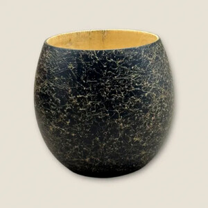 木製 エッグカップ 乱糸マット仕上げ 漆黒［NF119］