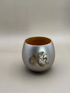 コーヒーカップ 銀龍（桐箱入り）［NF114］