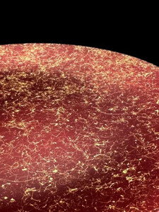 フラットプレート(D) 乱糸(マット仕上げ)赤溜［NF107］