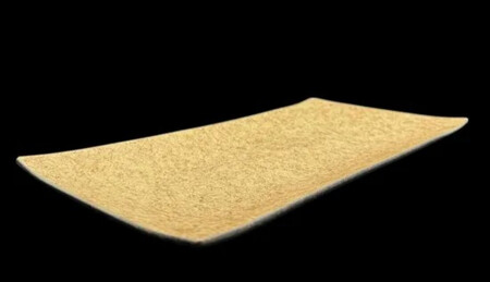 波レクタングルプレート 乱糸(マット仕上げ)漆白［NF104］