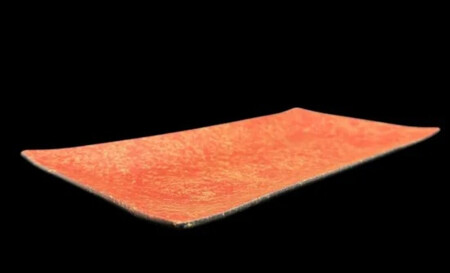 波レクタングルプレート 乱糸(マット仕上げ)本朱［NF101］