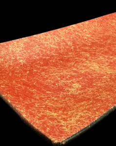 波レクタングルプレート 乱糸(マット仕上げ)本朱［NF101］