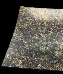 波スクエアプレート S 乱糸(マット仕上げ)漆黒［NF85］