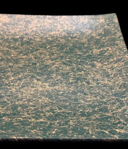 波スクエアプレート S 乱糸(マット仕上げ)草色［NF83］