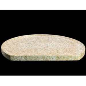 木製 半月トレイ 乱糸 (マット仕上げ) 純白［NF72］