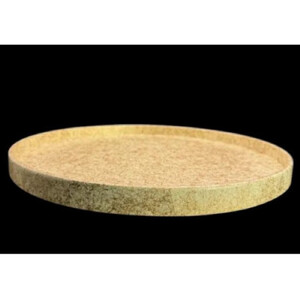 木製 丸トレイ 乱糸 (マット仕上げ) 漆白［NF67］