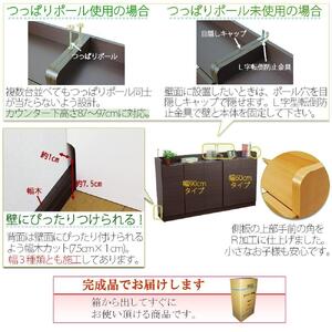完成品 カウンター下収納 引き出し 幅45 奥行29cm【ナチュラル】