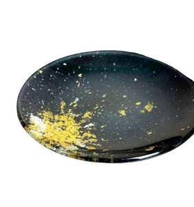 丸小皿 マジョ（金箔）レインボー［NF177］