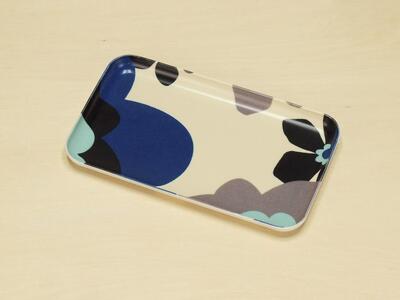 SRカスタートレー 21.5cm フフラ ブルー 2枚組　タツクラフト