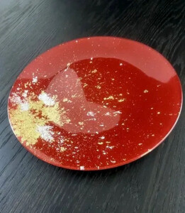 フラットプレート(D) 古代塗り金箔本朱［NF212］