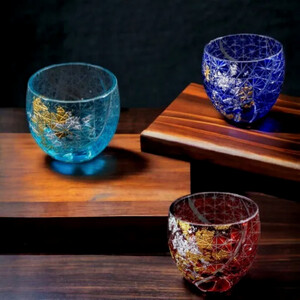 箔舞切子グラス100 ライトブルー［NF243］