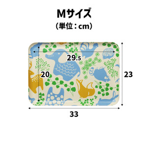 TATSU-CRAFT マグネットトレー M 33cm どうぶつ すべり止め付き ［Tk1085］