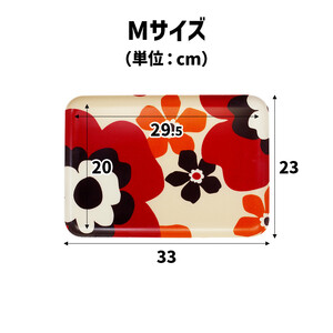 TATSU-CRAFT マグネットトレー M 33cm フフラ SR サンシャインレッド すべり止め付き ［Tk1090］