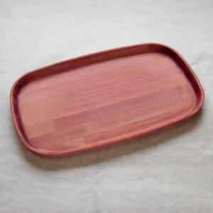 お盆　天然染料で染めた木製トレー　紫イモ染め　長型　４５ｃｍ 180,000円