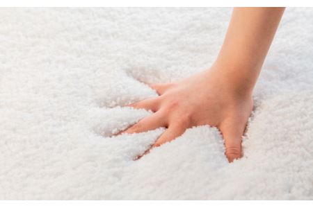 【ふるさと納税限定】思わず頬ずりしたくなるバスマット プレミアム45x60cm ホワイト・ベージュ2枚セット