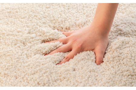 【ふるさと納税限定】思わず頬ずりしたくなるバスマット プレミアム60x90ｃｍ　ホワイト・ベージュ２枚セット