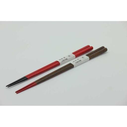 日展作家　紀州漆器伝統工芸士　林克彦作　夫婦箸　さくら（手塗りうるし）