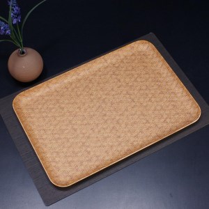 タツクラフト 友禅和紙トレー L 39cm 2枚セット 麻の葉