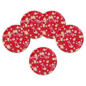 タツクラフト 友禅和紙コースター 5枚セット 小花 舞うさぎ 【Tk347】