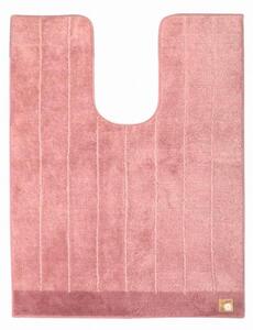 幅広ロング トイレ4点セット ピンク 【シャンフル】