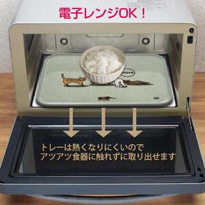 ネコダラトレイM角&コースター 各1枚セット「洗濯機では遊びません」 ネコだらけ 猫グッズ