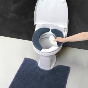 吸着便座シート 極ふわ 【モダニスト】ブルー