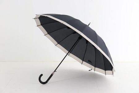 【ふるさと納税】傘 紀州漆器アンブレラ【グラデーションブラック】16本骨和傘 メンズ | 男性 紳士 風に強い丈夫なグラスファイバー骨 カバー付き 父の日・敬老の日・誕生日・記念品など贈り物にも適したギフト箱入り ※着日指定不可