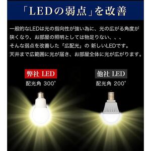 LED電球 E26サイズ ×4本 6500K昼光色 aku101166302