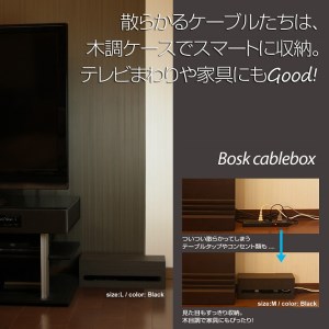 タツクラフト Bosk バスク ケーブルボックス M(ブラック)