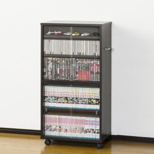 新品・送料無料】CDビデオ収納 ワイド型 (シルバー/ブラック