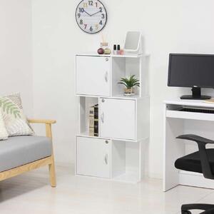 ラック鍵付き3段　ホワイト