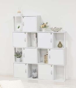 ラック鍵付き3段　ホワイト