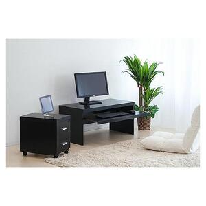 フロア用ワゴン 鏡面ブラック AKS100962103