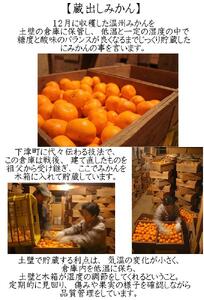 蔵出しみかん 和歌山県海南市下津町産 3kg S・M・Lサイズ 海南市鈴木農園