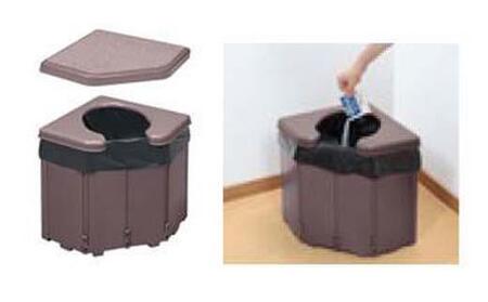 サンコー 防災グッズ ポータブルコーナートイレ 簡易トイレ 非常用 地震 台風 アウトドア R-46